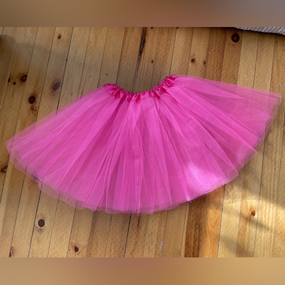 Pink TuTu Skirt stretch but size small